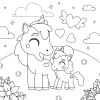 Tranh Tô Màu Bé 50 Tờ Chủ Đề Unicorn Kỳ Lân Giá Chỉ 19.900đ 7