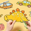 Tranh Tô Màu Dán Tường 3M Hagykidhn cho Bé - Cắt Hình Dán Kỷ Niệm, Giá 28.000 4