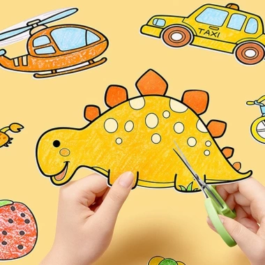 Tranh Tô Màu Dán Tường 3M Hagykidhn cho Bé - Cắt Hình Dán Kỷ Niệm, Giá 28.000