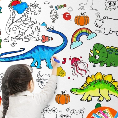 Tranh Tô Màu Dán Tường 3M Hagykidhn cho Bé - Cắt Hình Dán Kỷ Niệm, Giá 28.000