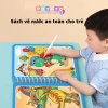 Tranh Tô Màu Nước Ma Thuật Nhiều Chủ Đề Cho Bé Dùng Nhiều Lần, Tặng Bút, 35.999₫ 2