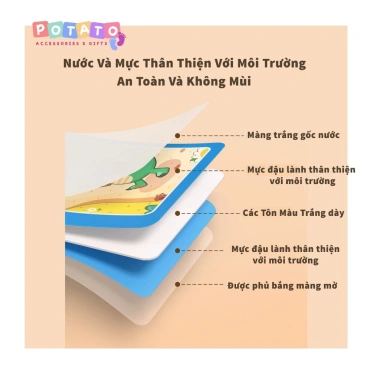 Tranh Tô Màu Nước Ma Thuật Nhiều Chủ Đề Cho Bé Dùng Nhiều Lần, Tặng Bút, 35.999₫ 5