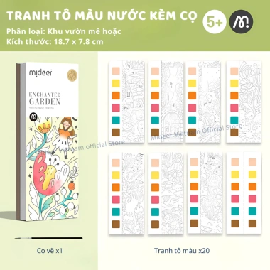 Tranh Tô Màu Nước Mideer kèm Cọ cho Bé - Giá ưu đãi 109.000 VND 10