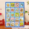 Tranh tô màu số hoá CUTE không khung, cọ chuyên, dung môi giảm khô, màu bóng 3