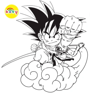 Tranh Tô Màu Son Goku Saiyan A4 A5 TM2.069 - Màu Sáp & Chì Giá Ưu Đãi 19.800₫