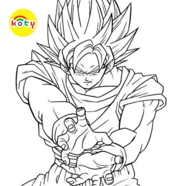 Tranh Tô Màu Son Goku Saiyan A4 A5 TM2.069 - Màu Sáp & Chì Giá Ưu Đãi 19.800₫