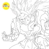 Tranh Tô Màu Son Goku Saiyan A4 A5 TM2.069 - Màu Sáp & Chì Giá Ưu Đãi 19.800₫ 5