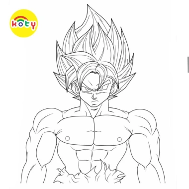 Tranh Tô Màu Son Goku Saiyan A4 A5 TM2.069 - Màu Sáp & Chì Giá Ưu Đãi 19.800₫