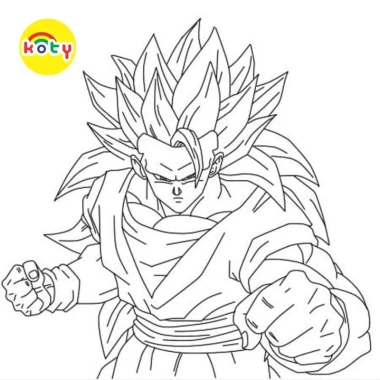 Tranh Tô Màu Son Goku Saiyan A4 A5 TM2.069 - Màu Sáp & Chì Giá Ưu Đãi 19.800₫