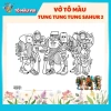 Tranh Tô Màu Tung Tung Tung Sahur Tập 2 Đồ Chơi Thủ Công Siêu Sáng Tạo 38,610₫ 4