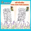 Tranh Tô Màu Tung Tung Tung Sahur Tập 2 Đồ Chơi Thủ Công Siêu Sáng Tạo 38,610₫ 5