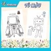 Tranh Tô Màu TV Man - Đồ Chơi Mỹ Thuật Thủ Công cho Bé, Giá Ưu Đãi 39.200đ 5