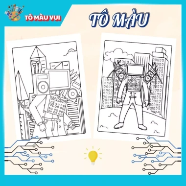 Tranh Tô Màu TV Man - Đồ Chơi Mỹ Thuật Thủ Công cho Bé, Giá Ưu Đãi 39.200đ 6