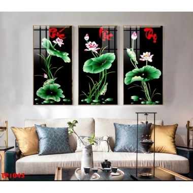 Tranh tráng gương thư pháp Phúc Lộc Thọ - Trang trí phòng khách, phòng làm việc, giá 321.000đ 3