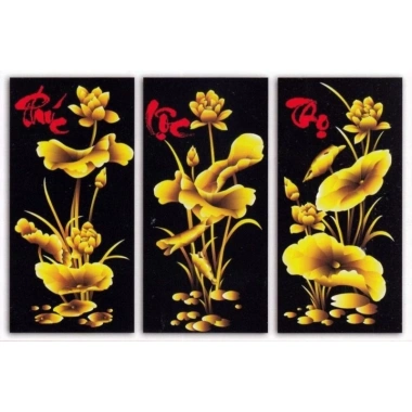 Tranh tráng gương thư pháp Phúc Lộc Thọ - Trang trí phòng khách, phòng làm việc, giá 321.000đ 6