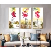 Tranh tráng gương thư pháp Phúc Lộc Thọ - Trang trí phòng khách, phòng làm việc, giá 321.000đ 9