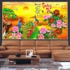 Tranh Treo Phòng Khách Hoa Mẫu Đơn Tài Lộc Phong Thủy Cao Cấp Size To May Mắn Tráng Gương Quà Biếu Tặng 660k 5