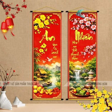 Tranh treo tường Câu Đối Tết mẫu liễn - Trang trí Tết Nguyên Đán, kèm thanh nẹp dây treo hiện đại 75.200₫ 3 Tranh treo tường Câu Đối Tết mẫu liễn - Trang trí Tết Nguyên Đán, kèm thanh nẹp dây treo hiện đại 75.200₫ 3