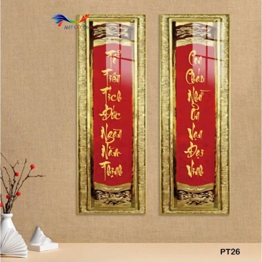 Tranh treo tường Hoàng Phi - Tranh tráng gương câu đối | ART COLORS 193.500₫
