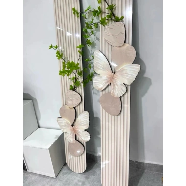 Tranh treo tường LED điều khiển Gài hoa lá giả nghệ thuật hiện đại quà tặng 759k 9