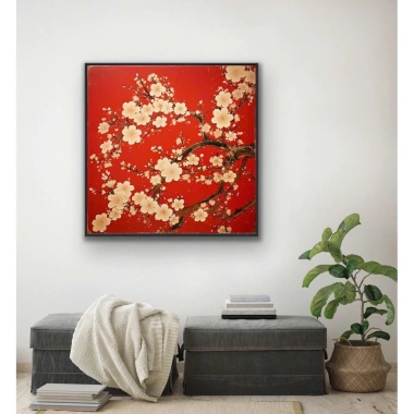 Tranh Treo Tường Ngày Tết BN6 Canvas/Tráng Gương Có Khung và Đinh Treo Giá 144k 2