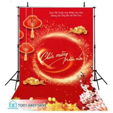 Tranh Vải Đứng Tín Phát Gia Huy Decord - Backdrop Chụp Ảnh Tết 2.025 & Giáng Sinh, Giá Ưu Đãi 132.000₫
