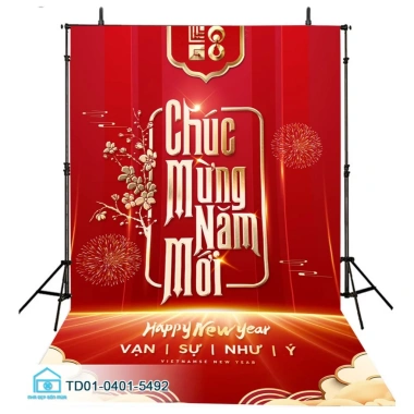 Tranh Vải Đứng Tín Phát Gia Huy Decord - Backdrop Chụp Ảnh Tết 2.025 & Giáng Sinh, Giá Ưu Đãi 132.000₫