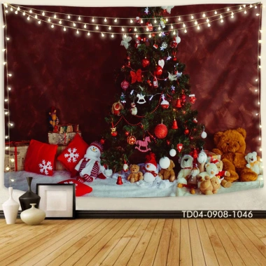 Tranh vải Giáng Sinh Merry Christmas Phông nền chụp ảnh livestream Noel giảm 85k