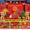 Tranh Vải TẶNG ĐINH Trang Trí Năm Mới 2.026 - Phông Nền Chụp Ảnh Lễ Tết