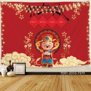 Tranh vải Tết 2.026 backdrop sự kiện chúc mừng năm mới - Giá ưu đãi 73.100₫