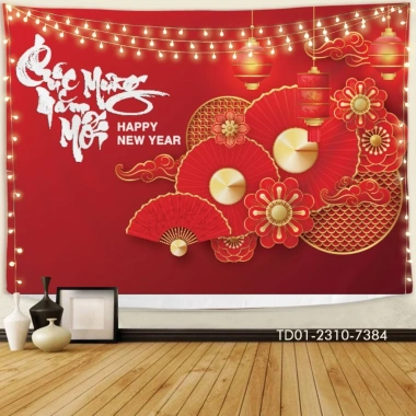 Tranh vải Tết 2.026 backdrop sự kiện chúc mừng năm mới - Giá ưu đãi 73.100₫