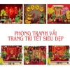 Tranh vải Tết 2.026 mừng xuân Bính Ngọ Decor trang trí Tết mẫu mới giảm giá 195.000đ