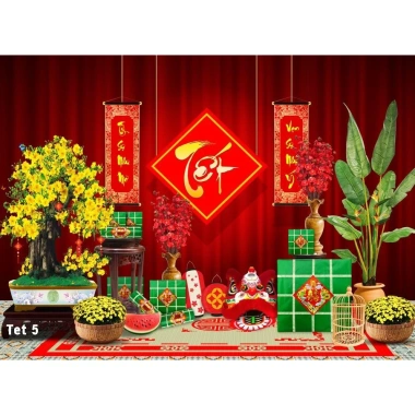 Tranh vải Tết 2.026 mừng xuân Bính Ngọ Decor trang trí Tết mẫu mới giảm giá 195.000đ