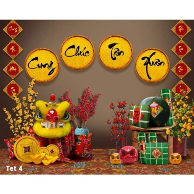Tranh vải Tết 2.026 mừng xuân Bính Ngọ Decor trang trí Tết mẫu mới giảm giá 195.000đ