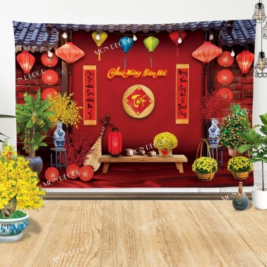 Tranh Vải Tết 3m x 2m & 2.6m x 2m - Phông Nền Tết 2.026 Mon Decor Giá 119k 10