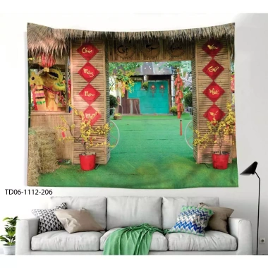 Tranh vải Tết Tín Phát - Backdrop chúc mừng Năm Mới 2.025, giá ưu đãi 85.000 VNĐ