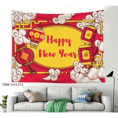 Tranh vải Tết Tín Phát - Backdrop chúc mừng Năm Mới 2.025, giá ưu đãi 85.000 VNĐ