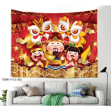 Tranh vải Tết Tín Phát - Backdrop chúc mừng Năm Mới 2.025, giá ưu đãi 85.000 VNĐ
