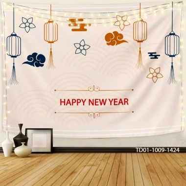 Tranh vải Tết Tín Phát backdrop sự kiện 2.026 - Chúc mừng Năm Mới, chỉ 73.100 VND