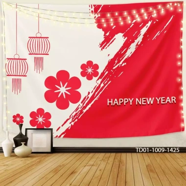 Tranh vải Tết Tín Phát backdrop sự kiện 2.026 - Chúc mừng Năm Mới, chỉ 73.100 VND
