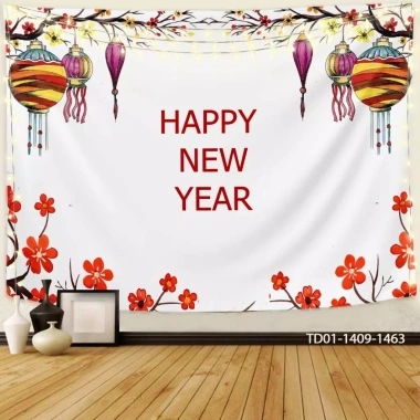 Tranh vải Tết Tín Phát backdrop sự kiện 2.026 - Chúc mừng Năm Mới, chỉ 73.100 VND