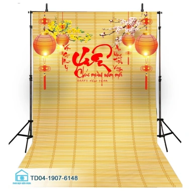 Tranh vải Tết Tín Phát - Backdrop sự kiện chúc mừng Năm Mới 2.026, chỉ 73,100₫