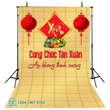 Tranh vải Tết Tín Phát - Backdrop sự kiện chúc mừng Năm Mới 2.026, chỉ 73,100₫ 9 Tranh vải Tết Tín Phát - Backdrop sự kiện chúc mừng Năm Mới 2.026, chỉ 73,100₫ 9