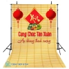 Tranh vải Tết Tín Phát đứng - Chúc mừng Năm Mới 2.026, Happy New Year, Giá chỉ 85.000₫ 4