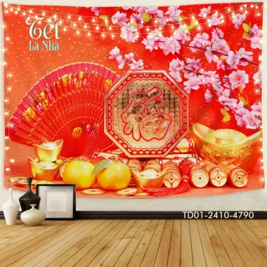 Tranh vải Tín Phát Backdrop Năm mới 2.025 khổ 3m x 1.8m Giá ưu đãi 85.000₫ 5