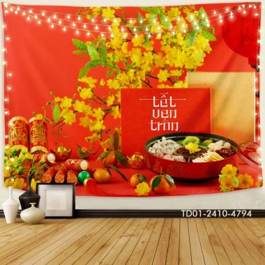 Tranh vải Tín Phát Backdrop Năm mới 2.025 khổ 3m x 1.8m Giá ưu đãi 85.000₫ 8