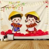 Tranh vải Tín Phát Backdrop Năm Mới 2.025 - Tết, Noel, Giáng Sinh, Treo Tường Giá chỉ 85.000đ 6