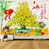 Tranh vải Tín Phát Backdrop Tết 2.025 Chiêu tài lộc treo tường chỉ 85.000₫