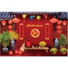 Tranh Vải Trang Trí Tết – Thảm Decor Tiểu Cảnh, Phông Chụp Hình Giá 139.750 VND 2