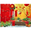 Tranh Vải Trang Trí Tết – Thảm Decor Tiểu Cảnh, Phông Chụp Hình Giá 139.750 VND 5